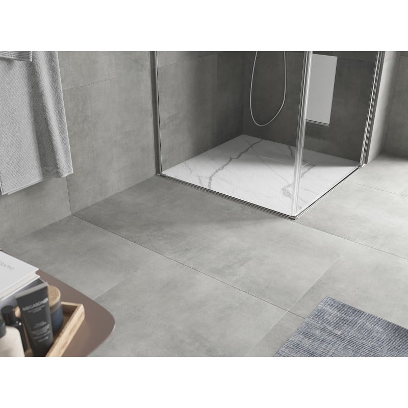 Mexen Hugo square shower tray SMC 70 x 70 cm, white stone - 42157070