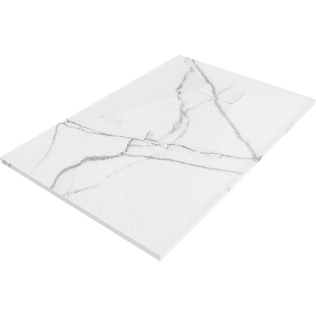 Mexen Hugo rectangular shower tray SMC 80 x 70 cm, white stone - 42157080