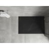 Mexen Hugo rectangular SMC shower tray 80 x 70 cm, black stone - 42757080