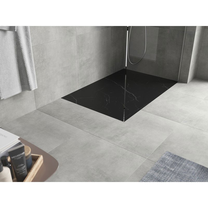 Mexen Hugo base de duche retangular SMC 110 x 80 cm, pedra preta - 42758011