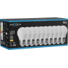 Mexen Nova 10x LED-lamp E27, G45, 5W, Soe - 3000K, 525 lm - L101-E27-0530-01x10