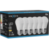 Mexen Nova 6x Bombilla LED E27, G45, 8W, Cálida - 3000K, 840 lm - L101-E27-0830-01x06