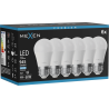 Mexen Nova 6x Bombilla LED E27, G45, 9W, Fría - 6500K, 945 lm - L101-E27-0965-01x06