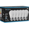 Mexen Nova 6x LED-lampa E27, G45, 10W, Kall - 6500K, 1055 lm - L101-E27-1065-01x06