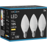 Mexen Nova 3x żarówka LED E14, C37, 1W, Ciepła - 3000K, 105 lm - L102-E14-0130-01x03