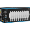 Mexen Nova 10x żarówka LED E14, C37, 1W, Zimna - 6500K, 105 lm - L102-E14-0165-01x10