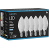 Mexen Nova 6x żarówka LED E14, C37, 4W, Zimna - 6500K, 420 lm - L102-E14-0465-01x06