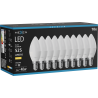 Mexen Nova 10x Bombilla LED E14, C37, 5W, Cálida - 3000K, 525 lm - L102-E14-0530-01x10
