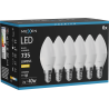 Mexen Nova 6x Ampoule LED E14, C37, 7W, Chaude - 3000K, 735 lm - L102-E14-0730-01x06