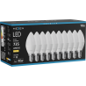 Mexen Nova 10x żarówka LED E14, C37, 7W, Ciepła - 3000K, 735 lm - L102-E14-0730-01x10