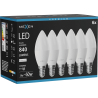 Mexen Nova 6x Bombilla LED E14, C37, 8W, Neutra - 4000K, 840 lm - L102-E14-0840-01x06