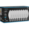 Mexen Nova 10x LED-lampa E14, C37, 8W, Kall - 6500K, 840 lm - L102-E14-0865-01x10