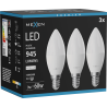 Mexen Nova 3x LED žarulja E14, C37, 9W, Neutralna - 4000K, 945 lm - L102-E14-0940-01x03