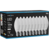 Mexen Nova 10x Bombilla LED E14, C37, 10W, Neutra - 4000K, 1055 lm - L102-E14-1040-01x10