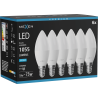Mexen Nova 6x Bombilla LED E14, C37, 10W, Fría - 6500K, 1055 lm - L102-E14-1065-01x06
