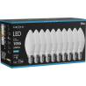 Mexen Nova 10x Bombilla LED E14, C37, 10W, Fría - 6500K, 1055 lm - L102-E14-1065-01x10