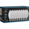 Mexen Nova 10x LED-lamp E14, C37, 10W, Koud - 6500K, 1055 lm - L102-E14-1065-01x10