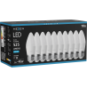 Mexen Nova 10x Bombilla LED E27, C37, 5W, Fría - 6500K, 525 lm - L102-E27-0565-01x10