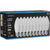 Mexen Nova 10x LED-lampa E27, C37, 8W, Neutral - 4000K, 840 lm - L102-E27-0840-01x10