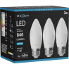Mexen Nova 3x LED-glödlampa E27, C37, 8W, Kall - 6500K, 840 lm - L102-E27-0865-01x03