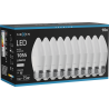 Mexen Nova 10x LED-lampa E27, C37, 10W, Neutral - 4000K, 1055 lm - L102-E27-1040-01x10