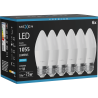 Mexen Nova 6x LED žarulja E27, C37, 10W, Hladno - 6500K, 1055 lm - L102-E27-1065-01x06