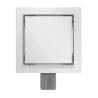 Mexen Flat-Q M13 caniveau de sol carré 20 x 20 cm, inox - 1010020