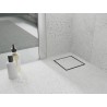 Mexen Flat-Q M13 põrandatrapp ruudukujuline 25 x 25 cm, inox - 1010025