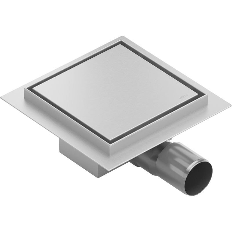 Mexen Flat-Q M13 põrandatrapp ruudukujuline 25 x 25 cm, inox - 1010025
