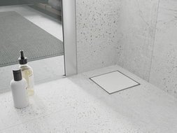 Mexen Flat-Q M13 scarico a pavimento quadrato 15 x 15 cm, bianco - 1210015