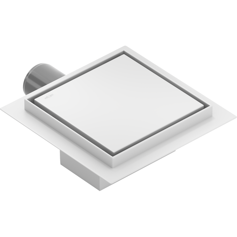 Mexen Flat-Q M13 Bodenablauf quadratisch 12 x 12 cm, weiß - 1210012