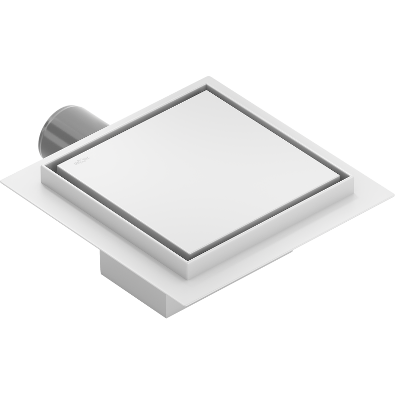 Mexen Flat-Q M13 square floor drain 15 x 15 cm, white - 1210015