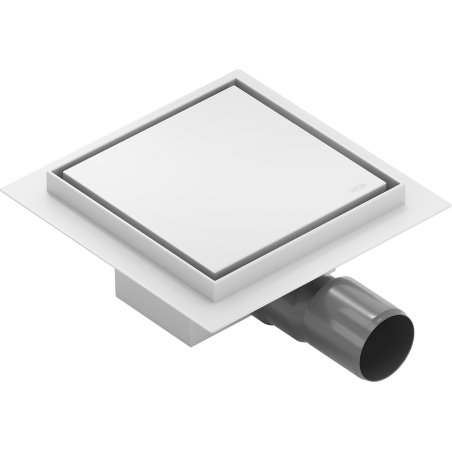 Mexen Flat-Q M13 square floor drain 15 x 15 cm, white - 1210015