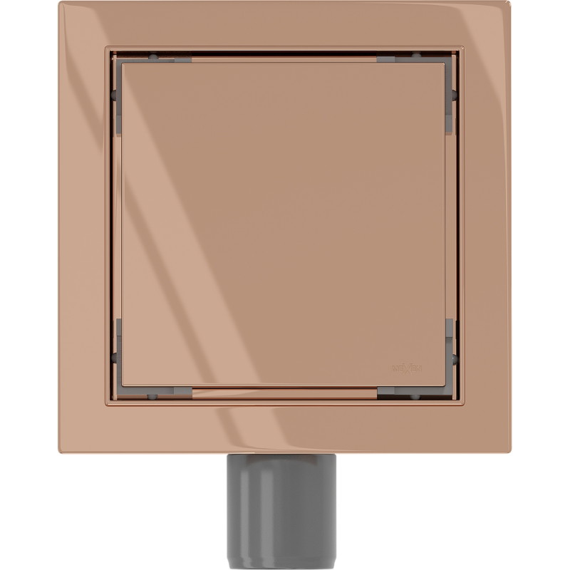 Mexen Flat-Q M13 põrandaline ruutärav 12 x 12 cm, roosa kuld - 1610012