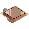 Mexen Flat-Q M13 ruudukujuline põrandaski 15 x 15 cm, roosa kuld - 1610015