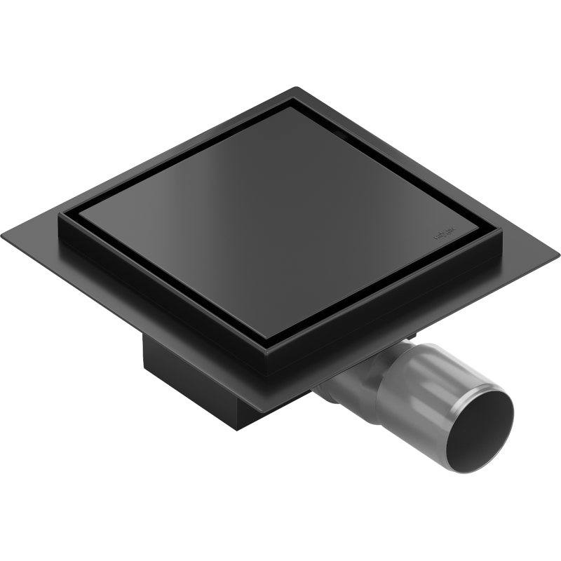 Mexen Flat-Q M13 quadratischer Bodenablauf 25 x 25 cm, schwarz - 1710025