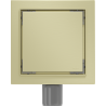 Mexen Flat-Q M13 scarico a pavimento quadrato 15 x 15 cm, oro spazzolato - 1A10015