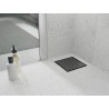 Mexen Flat-Q M13 põrandasifoon ruudukujuline 12 x 12 cm, püssihall harjatud - 1E10012
