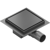 Mexen Flat-Q M13 square floor drain 15 x 15 cm, gun gray brushed - 1E10015