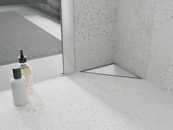 Mexen Flat-T Τριγωνική δαπεδική υποδοχή M13 20 x 20 cm, inox - 1010320