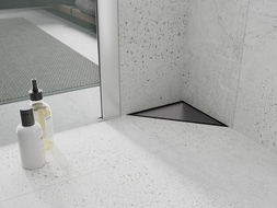 Mexen Flat-T M13 siphon de sol triangulaire 20 x 20 cm, noir - 1710320