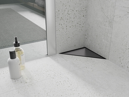 Mexen Flat-T M13 τριγωνική επιδαπέδια υποδοχή 20 x 20 cm, μαύρη - 1710320