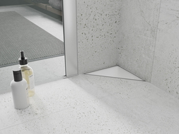 Mexen Flat-T M13 Scarico per pavimento triangolare 20 x 20 cm, bianco - 1210320