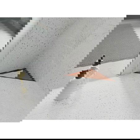 Mexen Flat-T M13 desagüe de suelo triangular 20 x 20 cm, oro rosa - 1610320