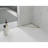 Mexen Flat-T M13 drainage de sol triangulaire 20 x 20 cm, or brossé - 1A10320