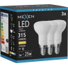 Mexen Nova 3x LED-lampa E14, R50, 3W, Varm - 3000K, 315 lm - L103-E14-0330-01x03