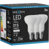 Mexen Nova 3x LED-Glühbirne E14, R50, 3W, Neutral - 4000K, 315 lm - L103-E14-0340-01x03