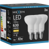 Mexen Nova 3x Bombilla LED E14, R50, 6W, Cálida - 3000K, 630 lm - L103-E14-0630-01x03