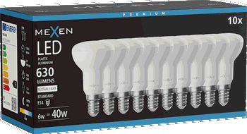 Mexen Nova 10x żarówka LED E14, R50, 6W, Neutralna - 4000K, 630 lm - L103-E14-0640-01x10