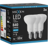 Mexen Nova 3x LED-lamppu E14, R50, 8W, Kylmä - 6500K, 840 lm - L103-E14-0865-01x03